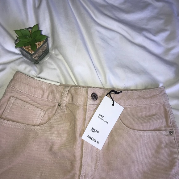 Cream Corduroy Shorts - Picture 4 of 5
